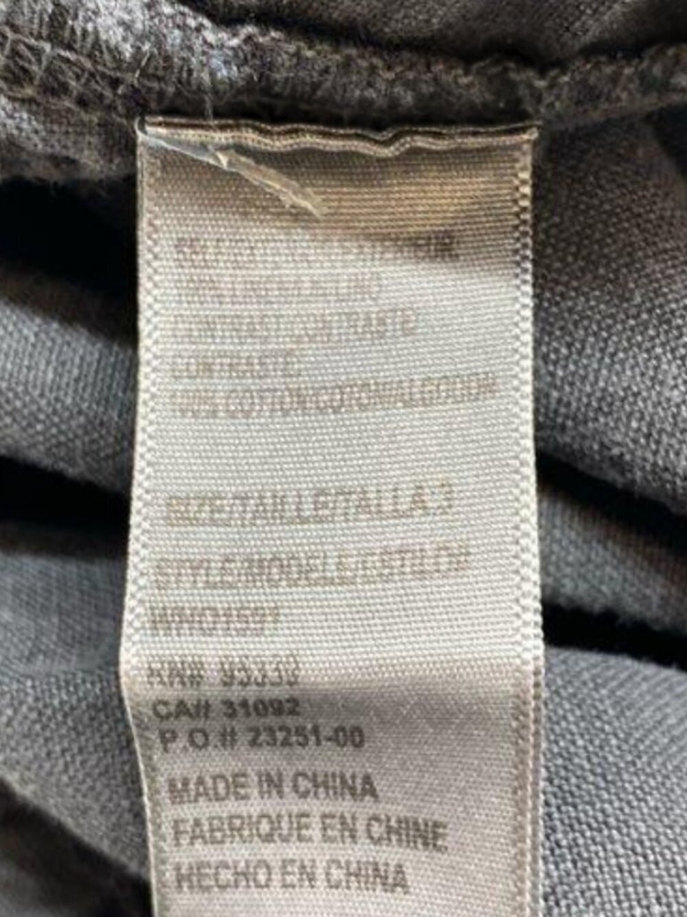 James Perse Standard Gray Linen Jogger Pants Drawstring Elastic Waist Size 3/L - Picture 5 of 6